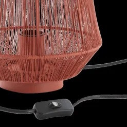 Tafellampen|Ygo Tafellamp BANJAR Met. Steenrood