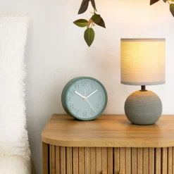 Tafellampen|Ygo Tafellamp BOULE Grijs m/Kap