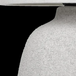 Tafellampen|Ygo Tafellamp CELXIA Ker. Grijs Kap Wit