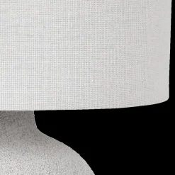 Tafellampen|Ygo Tafellamp CELXIA Ker. Grijs Kap Wit