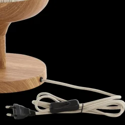 Tafellampen|Ygo Tafellamp DANIA Houtlook/Touw Crème