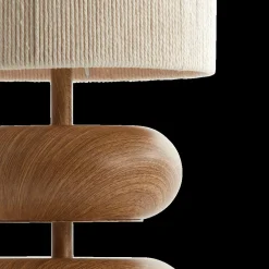 Tafellampen|Ygo Tafellamp DANIALO L Bruin/Touw