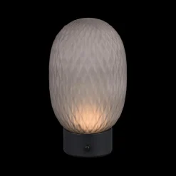 Tafellampen|Ygo Tafellamp FACETTE Glas Grijs