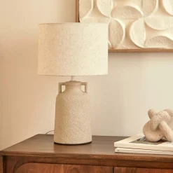 Tafellampen|Ygo Tafellamp GUBIS Keramiek Beige