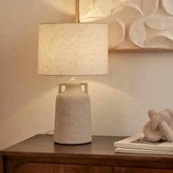 Tafellampen|Ygo Tafellamp GUBIS Keramiek Beige