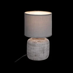 Tafellampen|Ygo Tafellamp IMRE Ker. Grijs/Kap Grijs