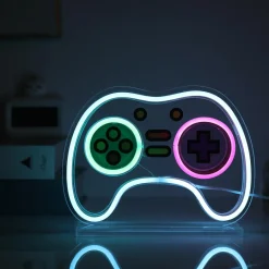 Decoratieve Accessoires|Kinderverlichting|Ygo Tafellamp LED SIGN Let's Play Multi