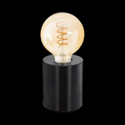 Tafellampen|Ygo Tafellamp LEIF Rond Zwart 10,5 cm