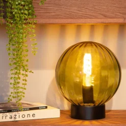 Tafellampen|Ygo Tafellamp MONSARAZ Glas Groen