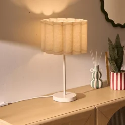 Tafellampen|Ygo Tafellamp RONIA Beige m/Kap