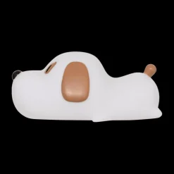 Decoratieve Accessoires|Kinderverlichting|Ygo Tafellamp SCOTTI Hond Wit/Bruin