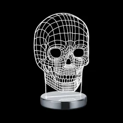 Kinderverlichting|Decoratieve Accessoires|Ygo Tafellamp SKULL Transparant