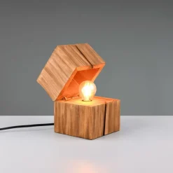 Tafellampen|Ygo Tafellamp TREASURE Hout Naturel