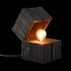 Tafellampen|Ygo Tafellamp TREASURE Hout Zwart