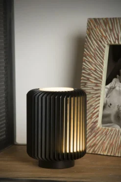 Tafellampen|Ygo Tafellamp TURBIN Zwart