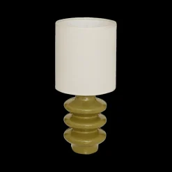 Tafellampen|Ygo Tafellamp VUNIS Kaki met Kap