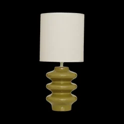 Tafellampen|Ygo Tafellamp VUNIS Kaki met Kap