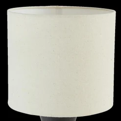 Tafellampen|Ygo Tafellamp YALIU Keramiek Zwart met Kap Beige