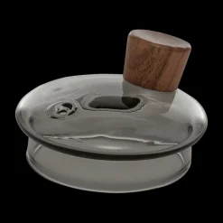 Koffie & Thee|Ygo Theepot TWISTE 80cl Glas Grijs/Hout