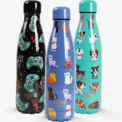 Koffie & Thee|To Go|Ygo Thermosfles IDRINK 500ml Blue Cats