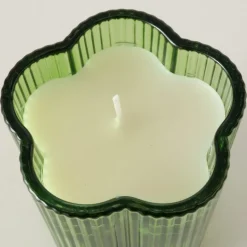 Woondecoratie|Ygo TL-Houder FIHONA Bloemvorm Glas Groen Ass.