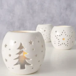 Woondecoratie|Ygo TL-Houder LIMMA Ker. Wit. Ass.