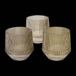 Woondecoratie|Ygo TL-Houder TIAGGO Glas Groen L Ass.