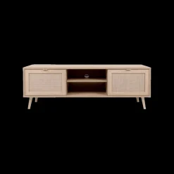 Tv-Meubelen|Ygo TV-meubel EIVISSA Sonoma Eik/Riet B150