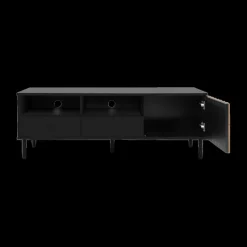 Tv-Meubelen|Ygo Tv-Meubel ERNESTO 2xNIS-2L-D B 138 Artisan Eik/Zwart