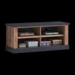 Tv-Meubelen|Ygo Tv-Meubel KAMIEL Industrial Oak/Rand Zwart