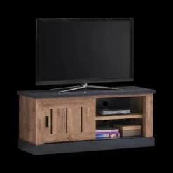 Tv-Meubelen|Ygo Tv-Meubel KAMIEL Industrial Oak/Rand Zwart