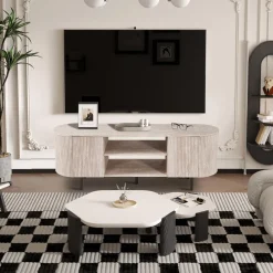 Tv-Meubelen|Ygo Tv-Meubel PORTO B160 Travertijnlook