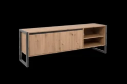 Tv-Meubelen|Ygo TV-meubel ROCKY Artisan Eik Anthraciet B160