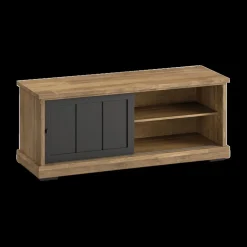 Tv-Meubelen|Ygo Tv-Meubel TOLUCA Old teak/Zwart B143