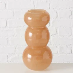 Woondecoratie|Ygo Vaas KARAMELIO Ø13 Glas L.Bruin