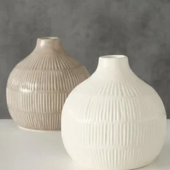 Woondecoratie|Ygo Vaas KAYEE Ker. Beige Ass.