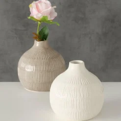 Woondecoratie|Ygo Vaas KAYEE Ker. Beige Ass.