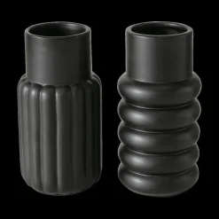 Woondecoratie|Ygo Vaas MIRRA Ker. Zwart Ass.