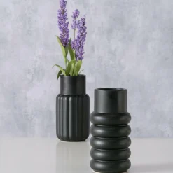 Woondecoratie|Ygo Vaas MIRRA Ker. Zwart Ass.