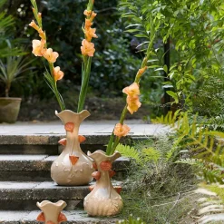 Woondecoratie|Ygo Vaas ODHALI Ker. Creme/Oranje