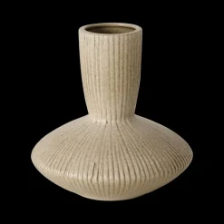 Woondecoratie|Ygo Vaas OSIS Laag Ker. Mat Beige