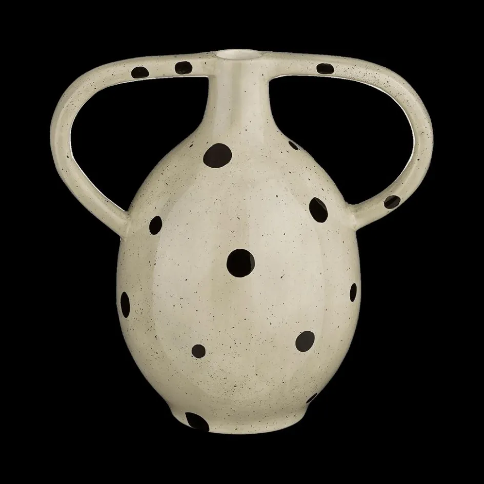 Woondecoratie|Ygo Vaas STIPS 2Oor Ker. Wit/Zwart