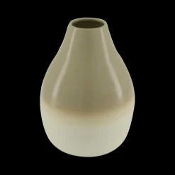 Woondecoratie|Ygo Vaas WILLE S Metaal Taupe/Wit