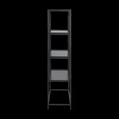 Vitrinekasten|Boekenkasten|Ygo Vitrinekast BOKSKAP Ash Black B77