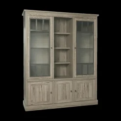 Wandrekken|Ygo Vitrinekast COTTON Kristal Eik Licht Bruin B171