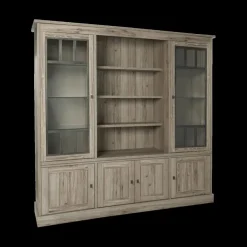 Wandrekken|Ygo Vitrinekast COTTON Kristal Eik Licht Bruin B215