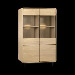 Vitrinekasten|Ygo Vitrinekast LOUVRE (excl. LED) B122