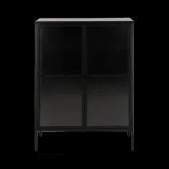 Vitrinekasten|Ygo Vitrinekast SPARROW Metaal Zwart
