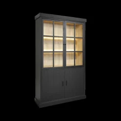 Vitrinekasten|Ygo Vitrinekast WINSTON Zwart B122