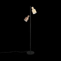Vloerlampen|Ygo Vloerlamp AGUDO 2Del. Beige/Bruin